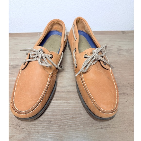 Sperry Top-Sider Other - Sperry Top-Sider Mens 10 M Tan Leather Boat Shoes Deck Loafers
